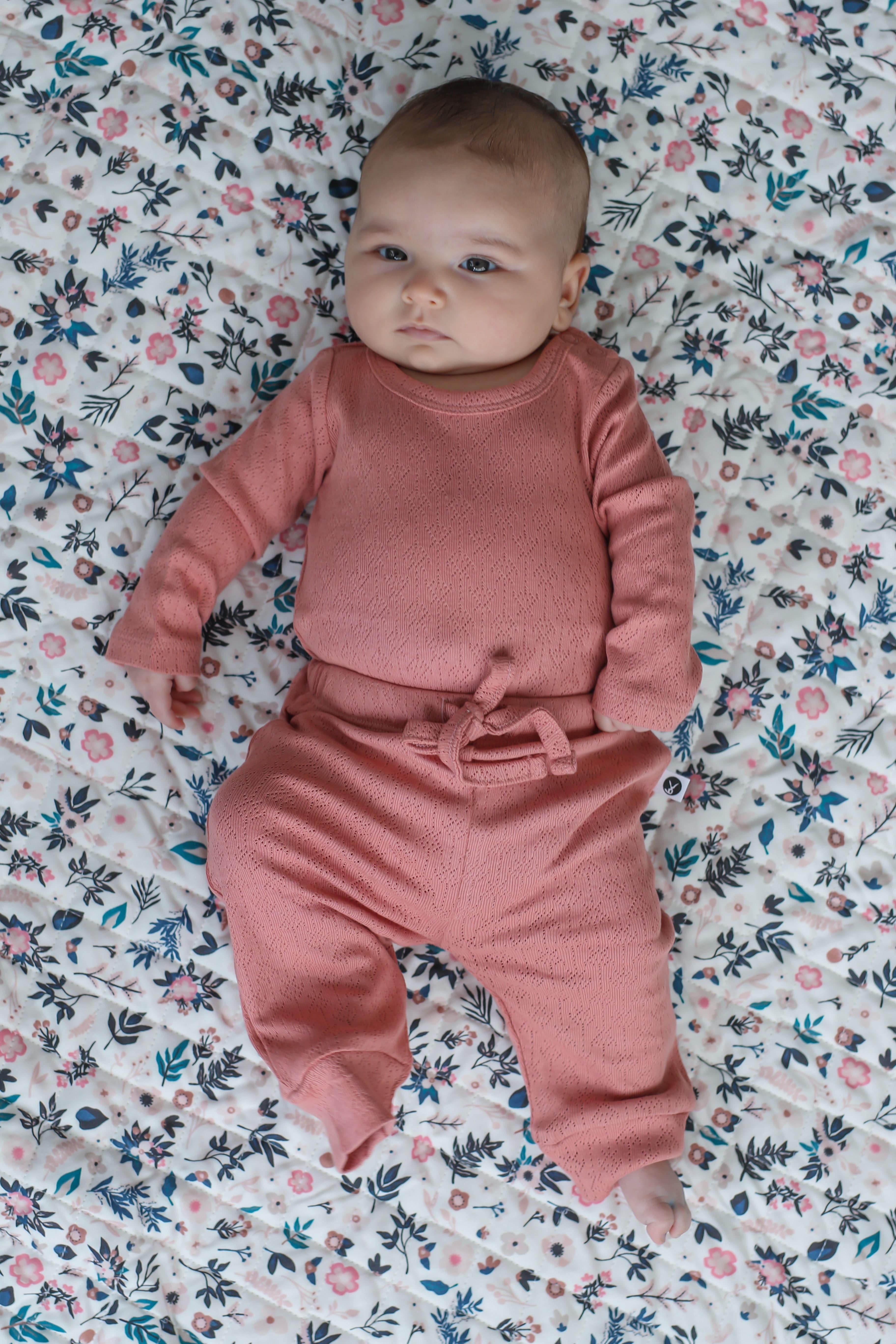 Burrow & Be Linen Blankets Petite Clementine Cot Quilt/Floor Mat