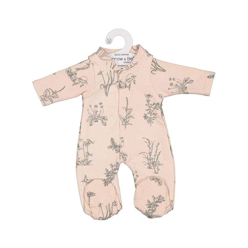 Burrow & Be Toys Blush Meadow Sleepsuit for 38cm Doll