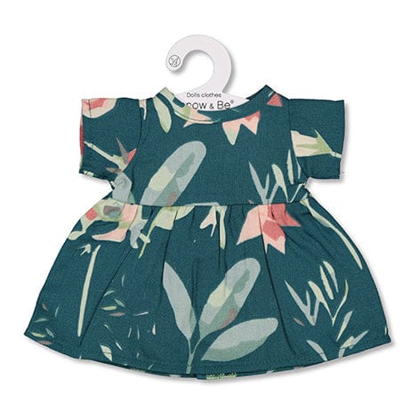 Burrow & Be Toys Dolls Dress - Green Leavings