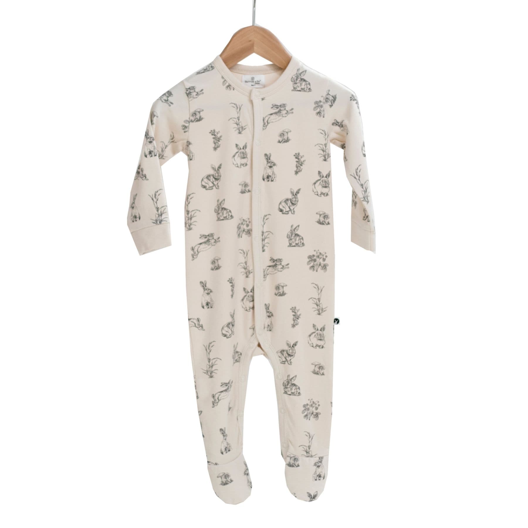 Burrow & Be Unisex Outfit Almond / 0-3M Organic Essentials Sleep Suit