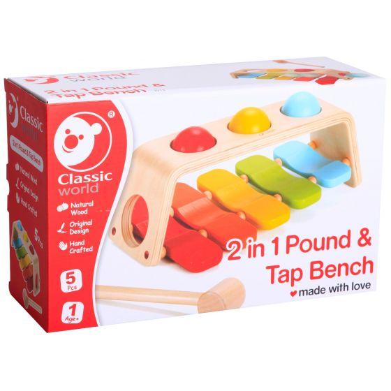 Classic World Toys 2 In 1 Pound & Tap Bench