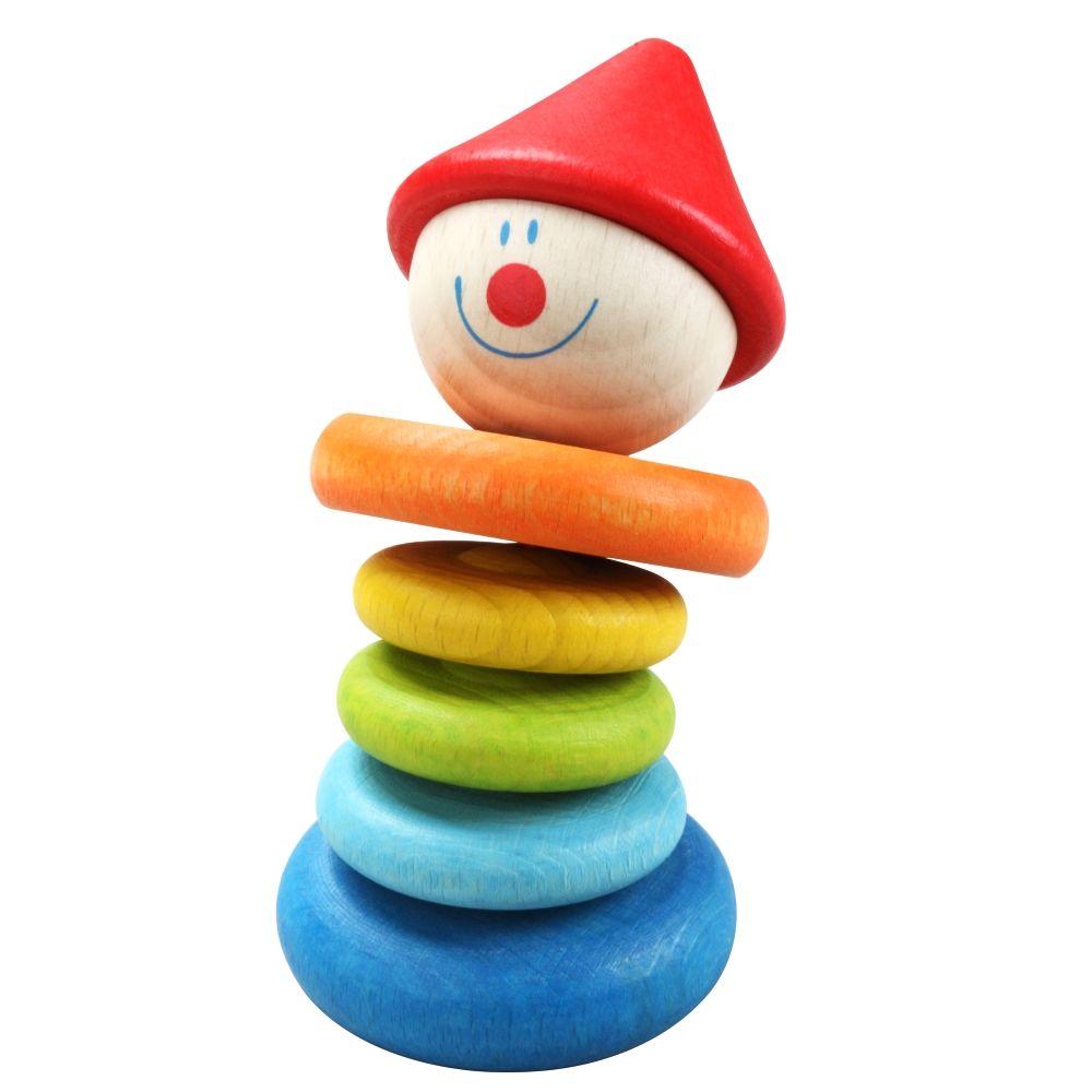 Classic World Toys Clown Rattle