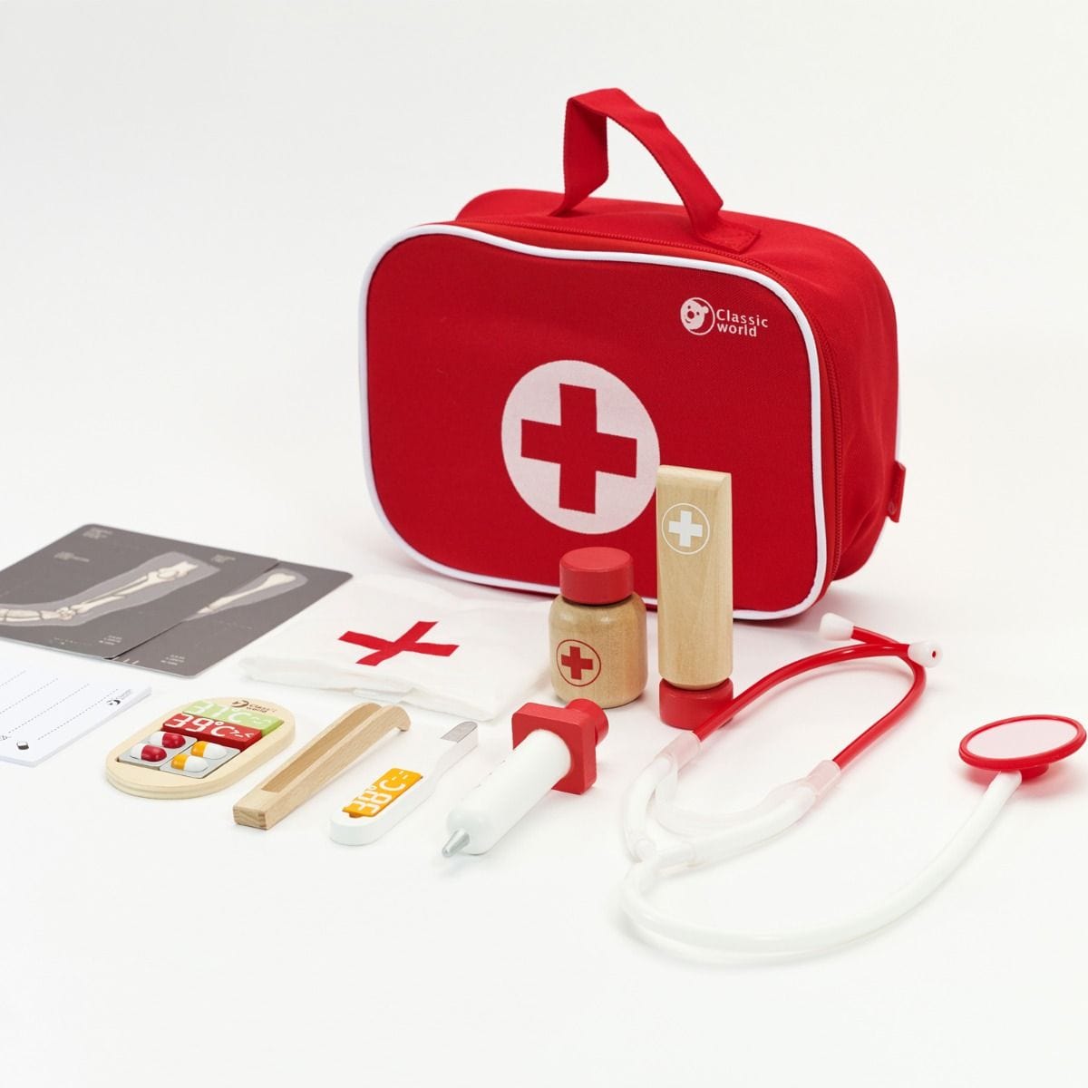 Classic World Toys Doctor Case - Red