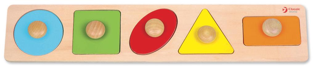 Wooden Geometry Puzzle - Parnell Baby Boutique