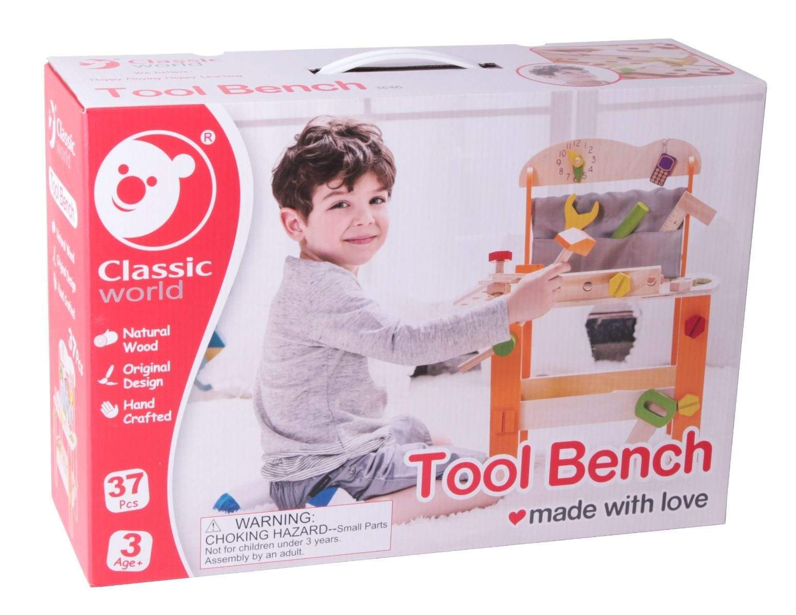 Classic World Toys Wooden Tool Bench
