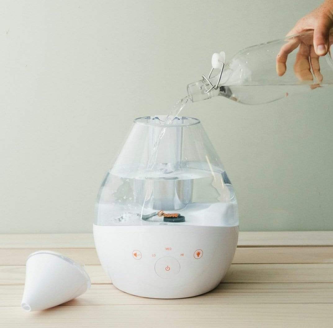 Crane Baby Care 4-in-1 Top Fill Drop Humidifier w Sound
