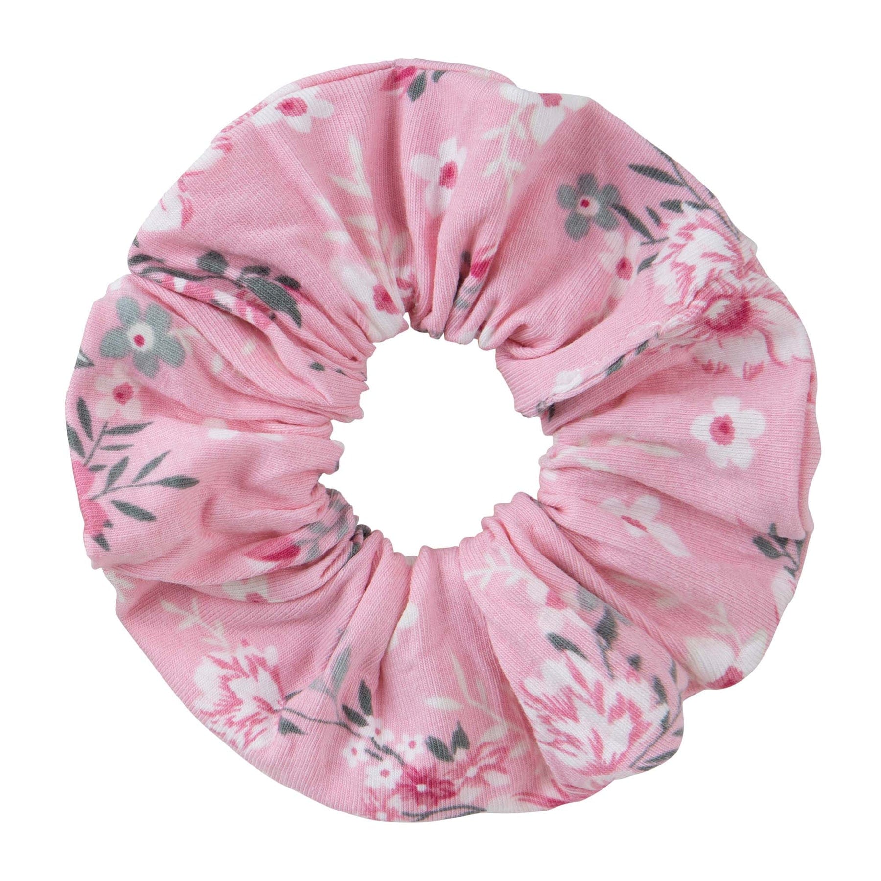 Designer Kidz Accessory Hair Millie Floral Scrunchie - Pink