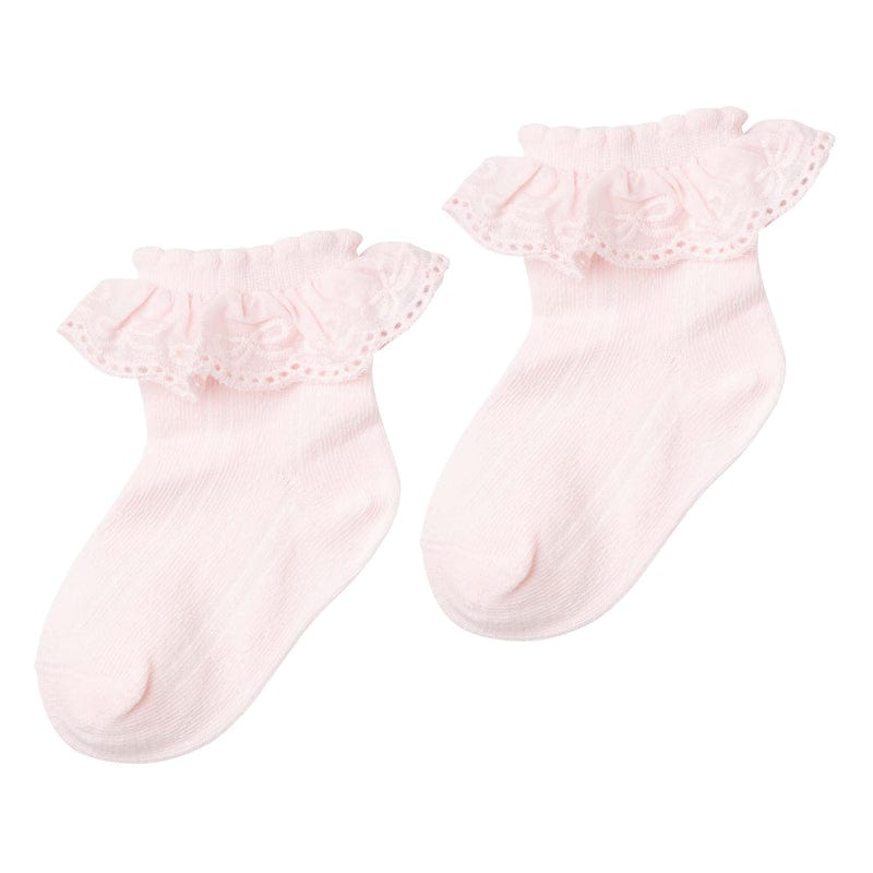 Designer Kidz Accessory Socks Pink / 1-3Y Lace Frill Socks