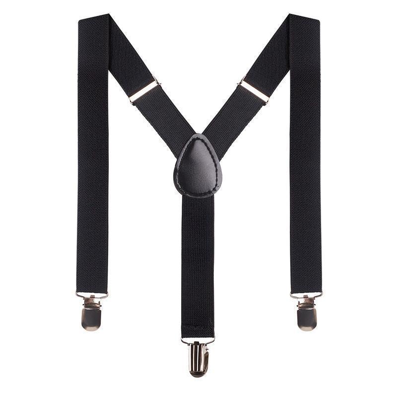 Designer Kidz Boys Accessory Black Bradley Boys Suspenders