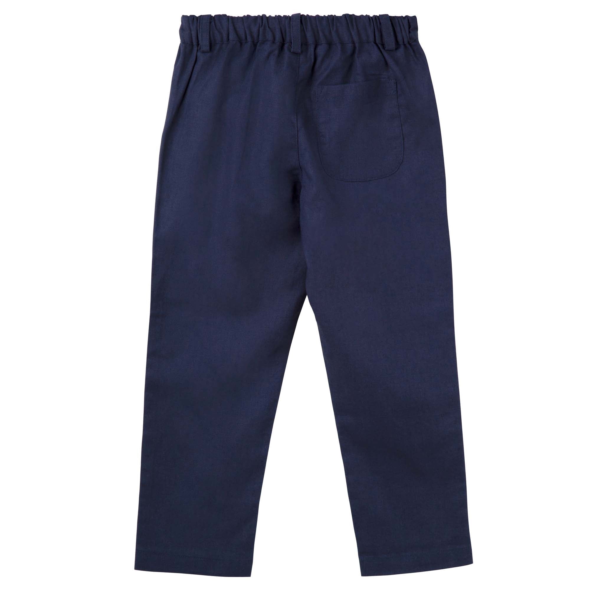 Designer Kidz Boys Tops Finley Linen Pants