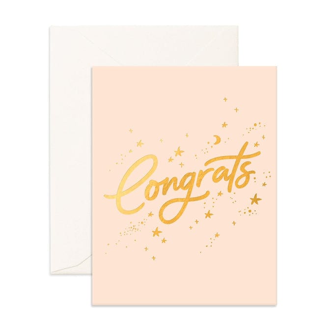 Fox & Fallow Childrens Gifts Congrats Stars Cream Gift Cards