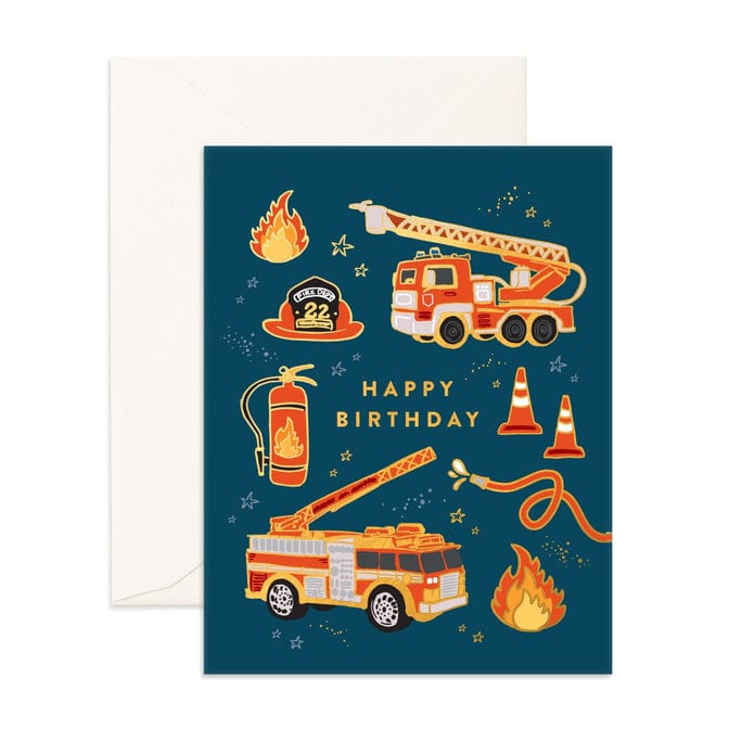 Fox & Fallow Childrens Gifts Fire Trucks Gift Cards