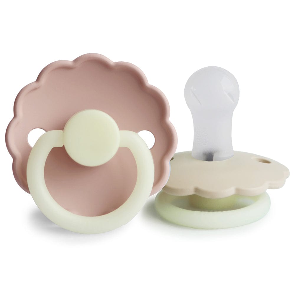 Frigg Baby Accessory Blush/Cream Night Frigg Night Two-Colour Silicone Pacifier - Size 1