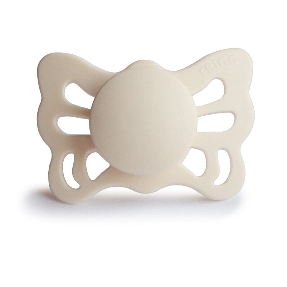Frigg Baby Accessory Cream Frigg Anatomical Butterfly Silicone Pacifier - Size 1