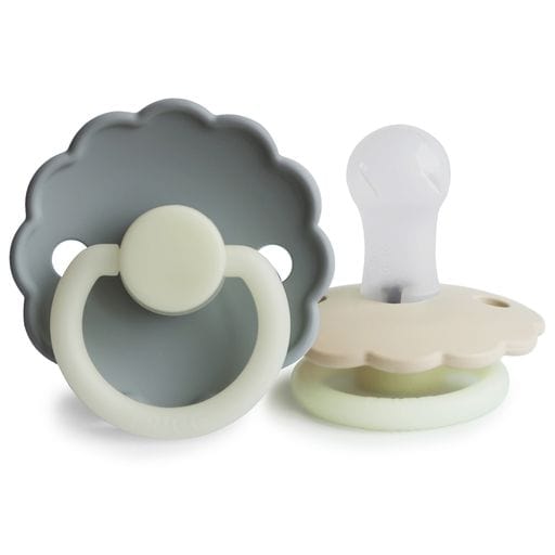 Frigg Baby Accessory French Grey/Cream Night Frigg Night Two-Colour Silicone Pacifier - Size 1