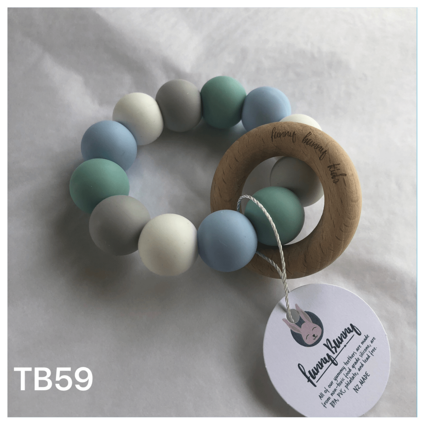 Funny Bunny Kids Baby Care Baby Boy Funny Bunny Round Teether