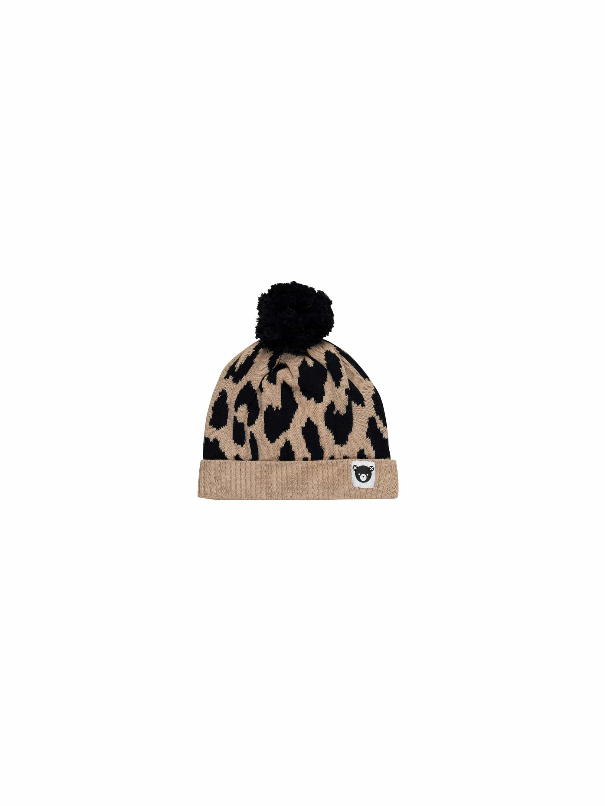 Huxbaby Accessories Hats Honeycomb Leopard Knit Beanie