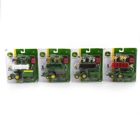 John Deere Toys 10 Piece Mini Farm Set - Assorted