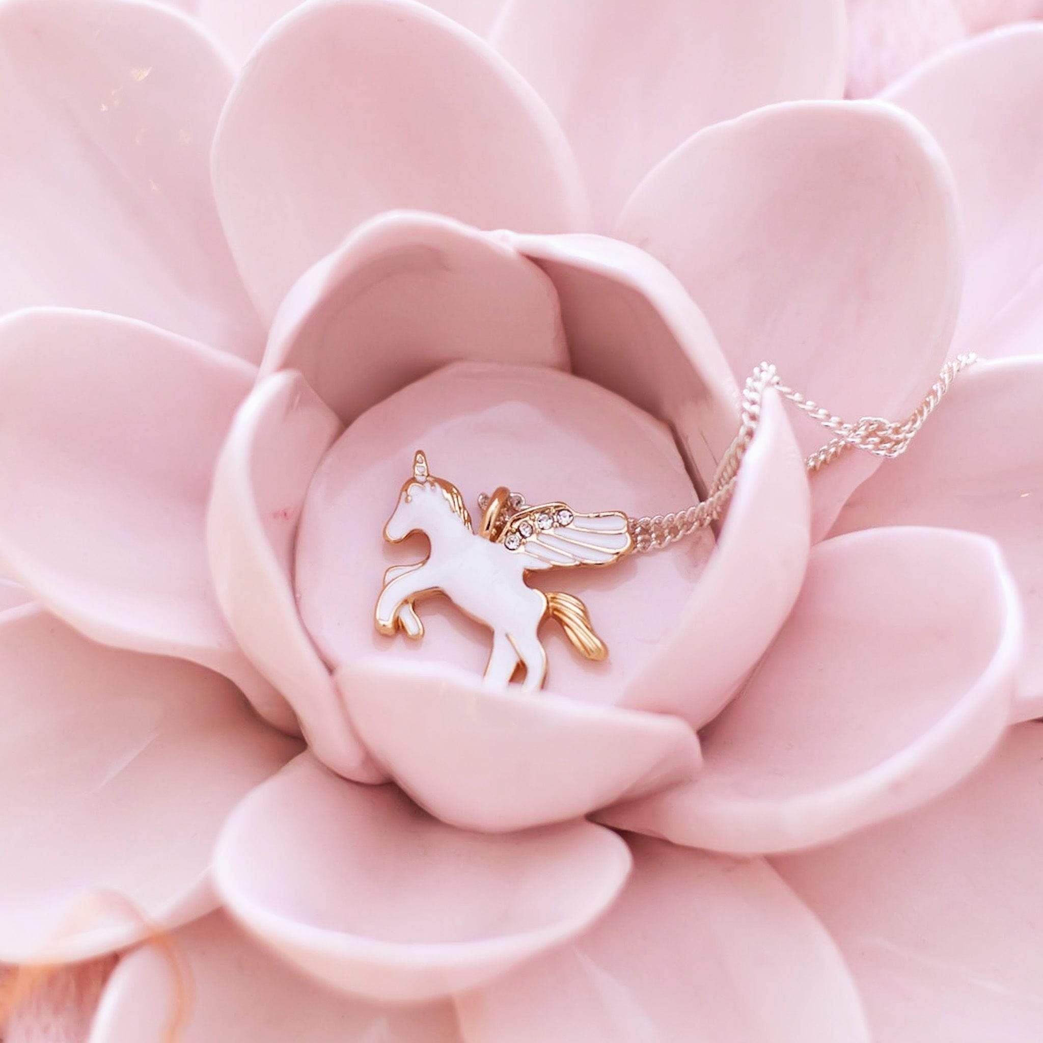 Lauren Hinkley Girls Accessory Gold Unicorn Necklace