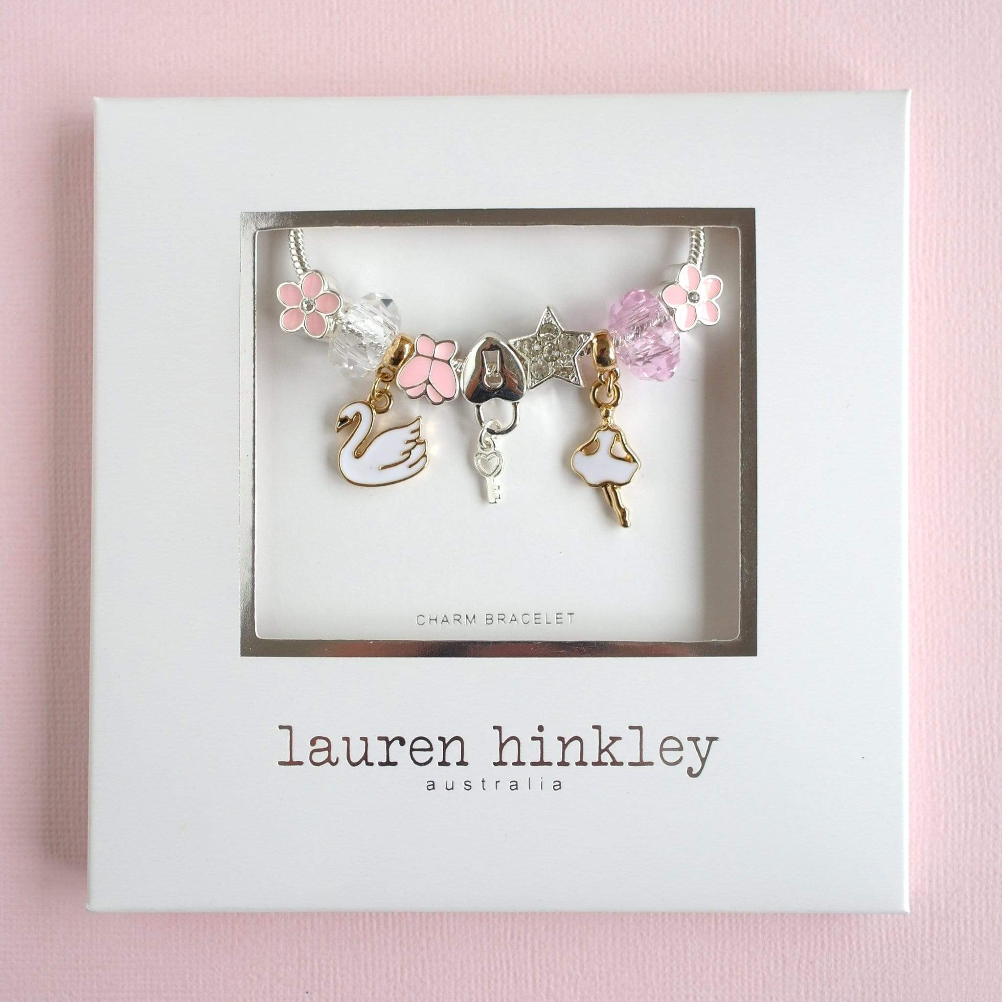 Lauren Hinkley Girls Accessory Swan Lake Charm Bracelet