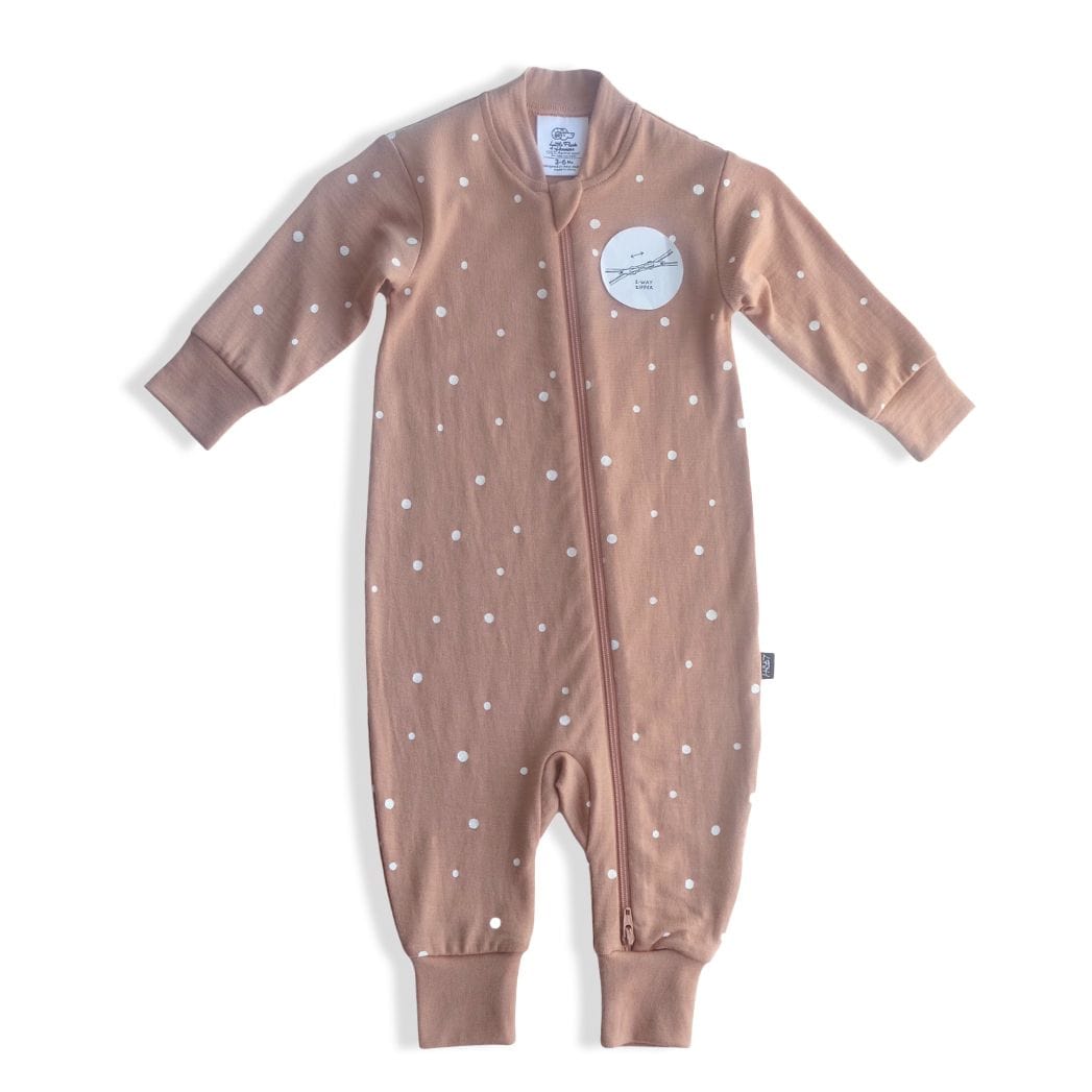 Little Flock Of Horrors Unisex Onesie Remy All-in-One in Biscotti Speckle