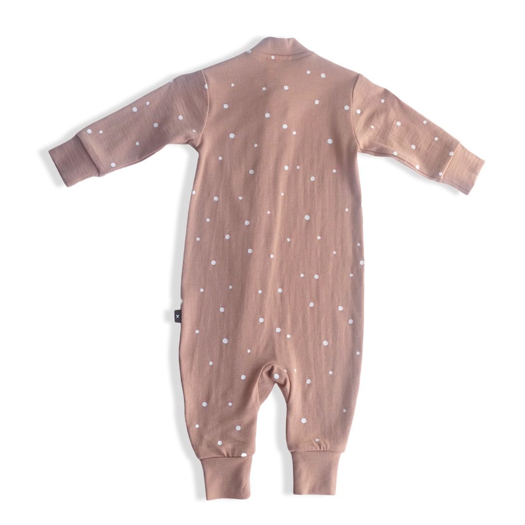 Little Flock Of Horrors Unisex Onesie Remy All-in-One in Biscotti Speckle
