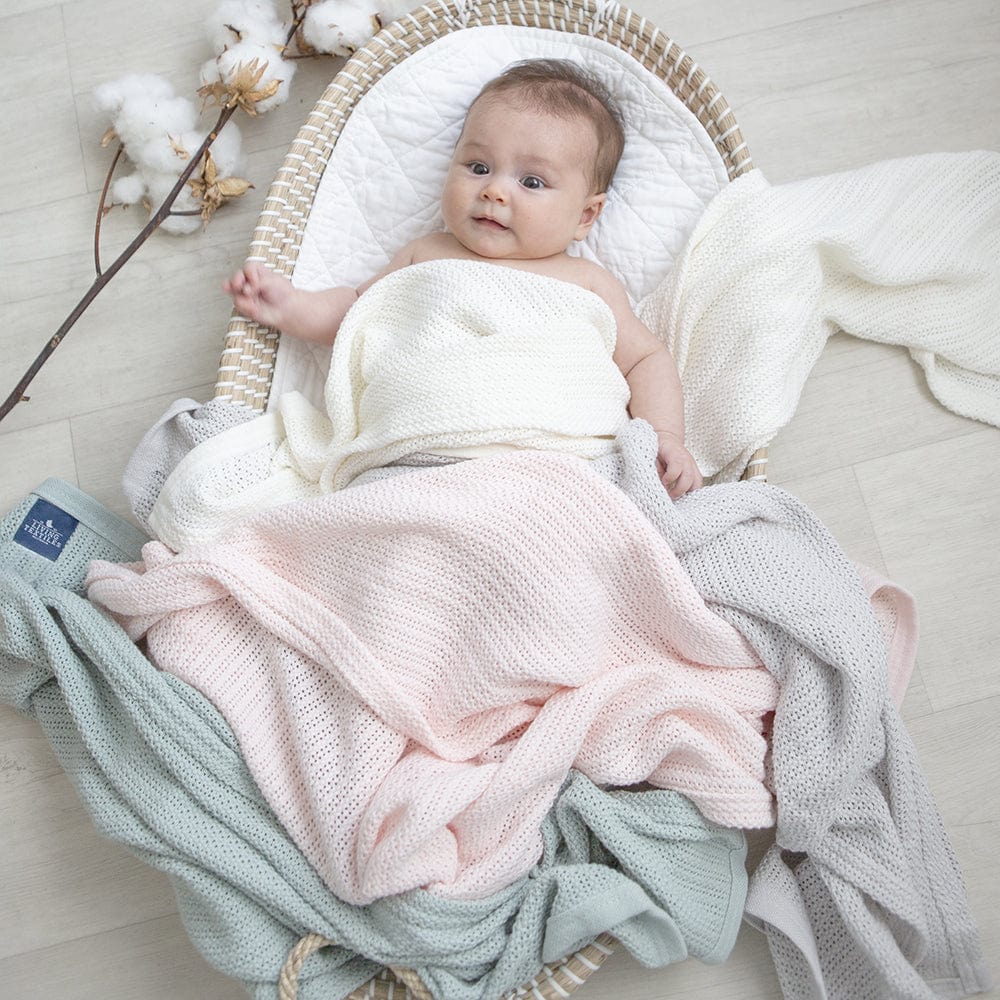 Living Textiles Accessory Blanket Organic Cellular Cot Blanket