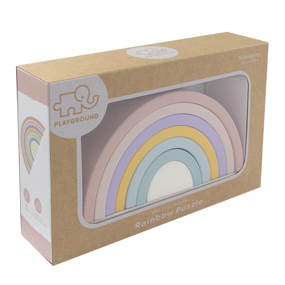 Living Textiles Toys Silicone Rainbow Puzzle
