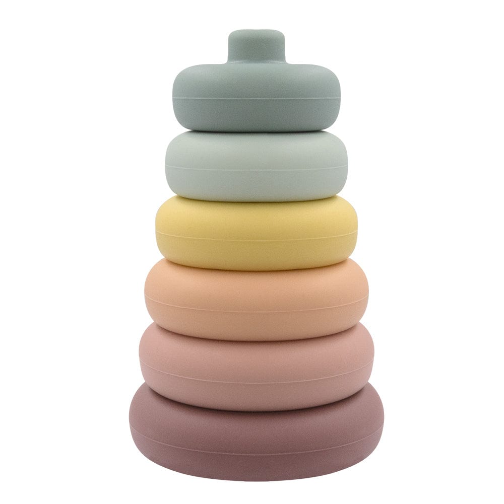 Living Textiles Toys Silicone Stacking Tower - Rings