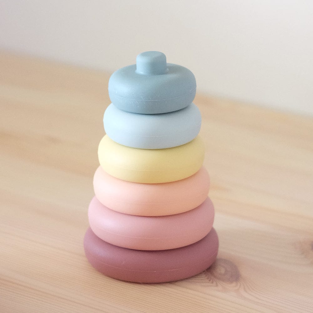 Living Textiles Toys Silicone Stacking Tower - Rings