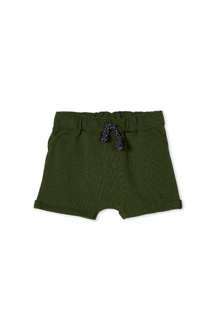 Milky Boys Pants Hunter Green Fleece Short