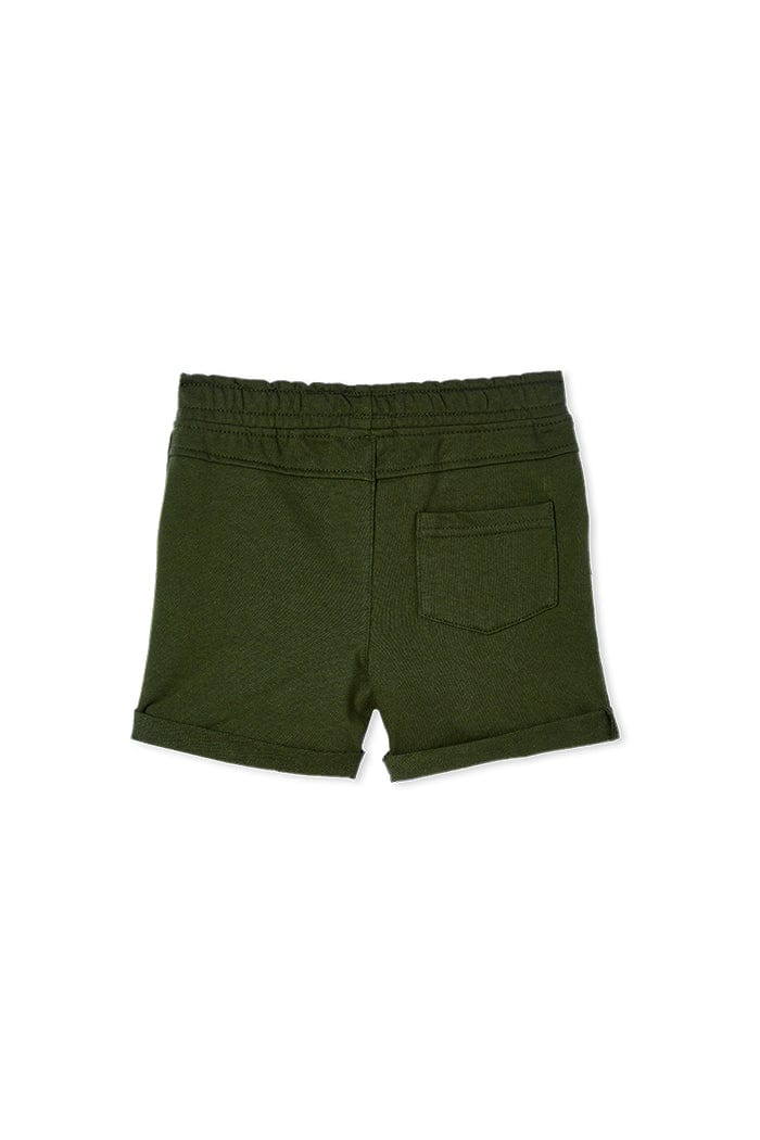 Milky Boys Pants Hunter Green Fleece Short