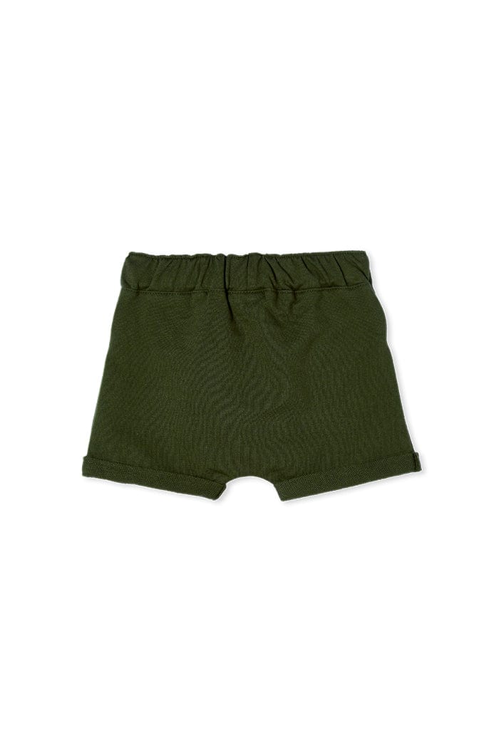 Milky Boys Pants Hunter Green Fleece Short