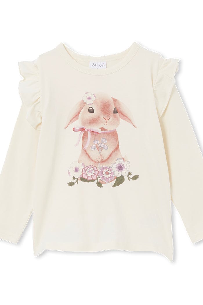 Milky Girls Tee Baby Bunny Frill Tee