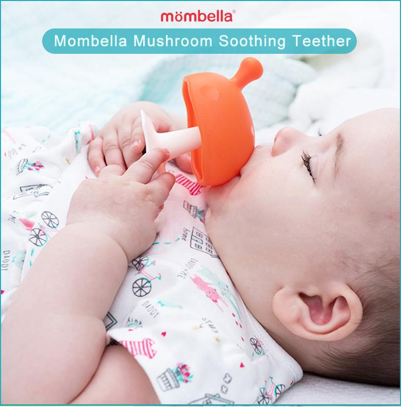 Mombella Toys Baby Mushroom Soothing Teether