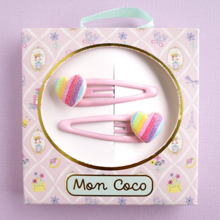 Mon Coco Accessory Hair Candy Heart Clip Set