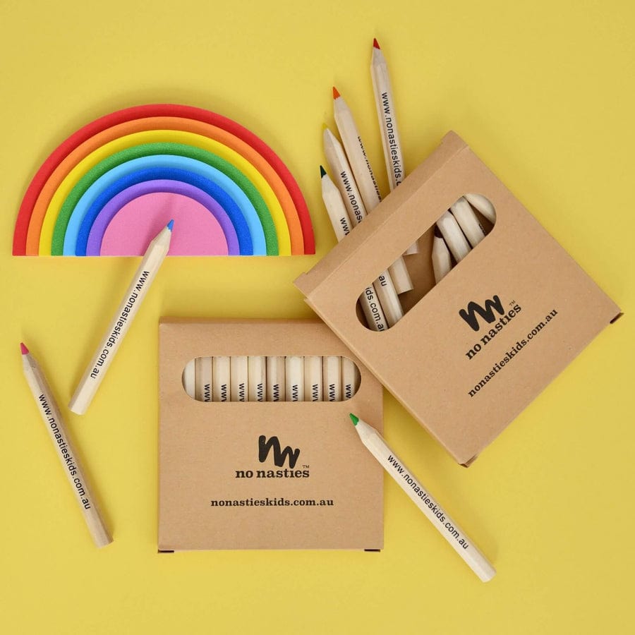 No Nasties Children Accessories Coloured Wooden Pencils