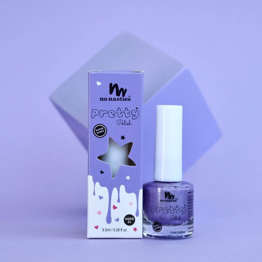 No Nasties Girls Accessory Purple Pretty Polish Water-Based Nail Polish