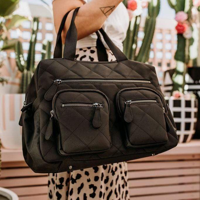 Oioi carryall quilted sales diamond black