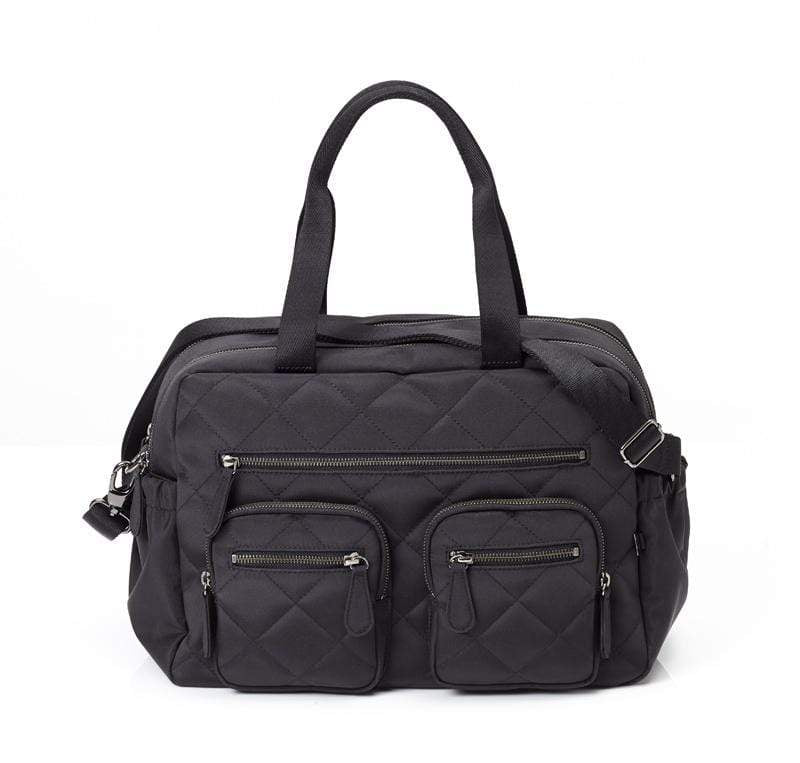 Carry All Black Diamond Quilt Nappy Bag - Parnell Baby Boutique