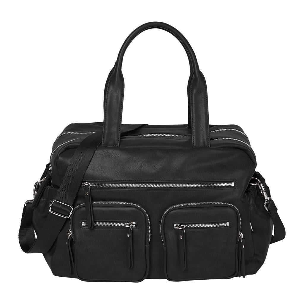 OiOi Baby Care OiOi Faux Leather Carry All Nappy Bag - Black
