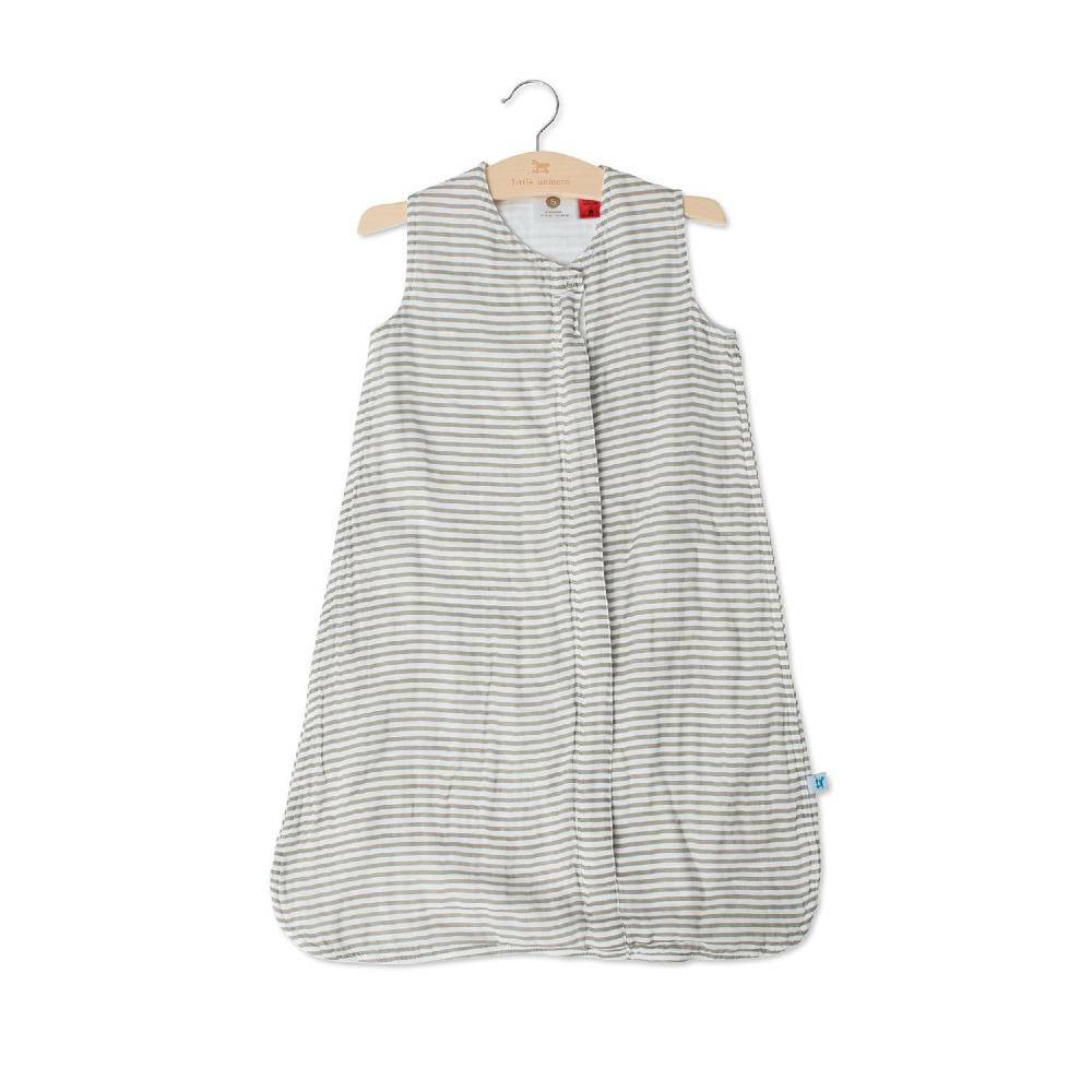 Parnell Baby Boutique Cotton Muslin Sleeping Bag - Grey Stripe