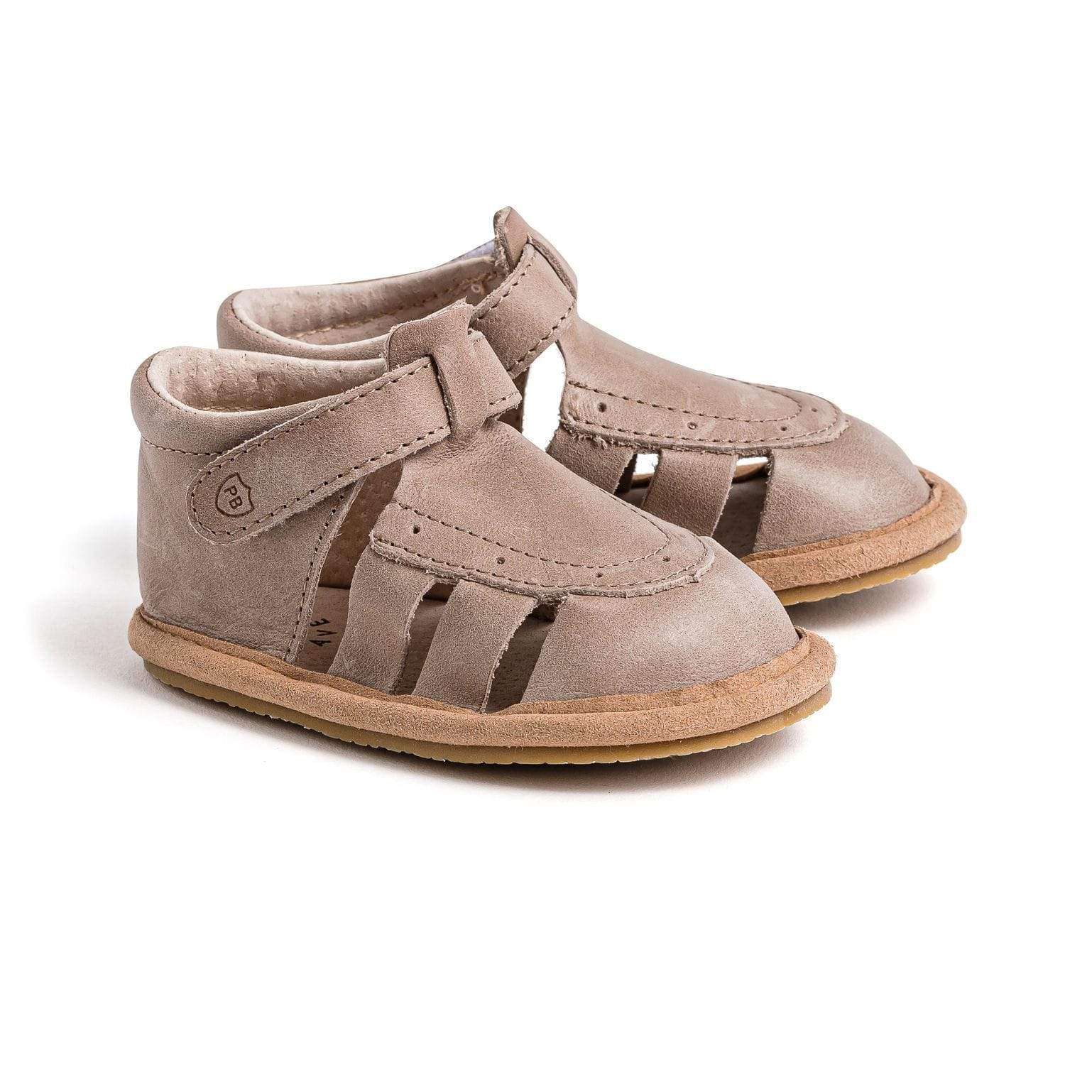 Pretty Brave Baby Shoes Charlie Sandal in Taupe