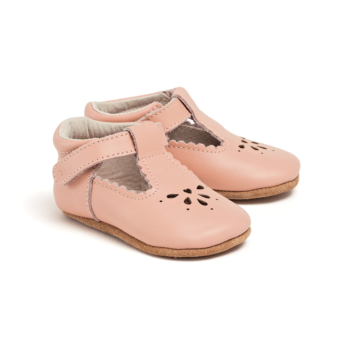 Pretty Brave Baby Shoes Morgan T-Bar in Coral