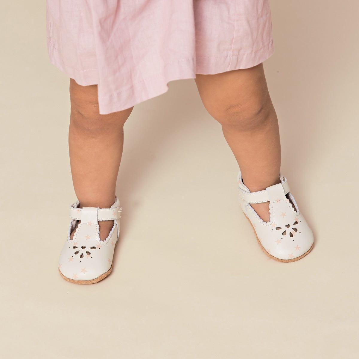 Pretty Brave Baby Shoes Morgan T-Bar in Starfish