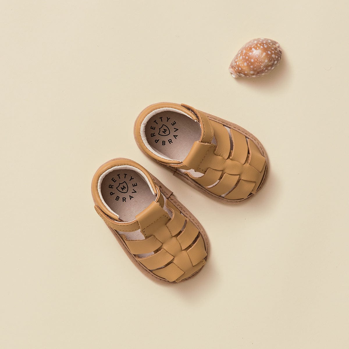 Pretty Brave Baby Shoes Rio Sandal in Tan