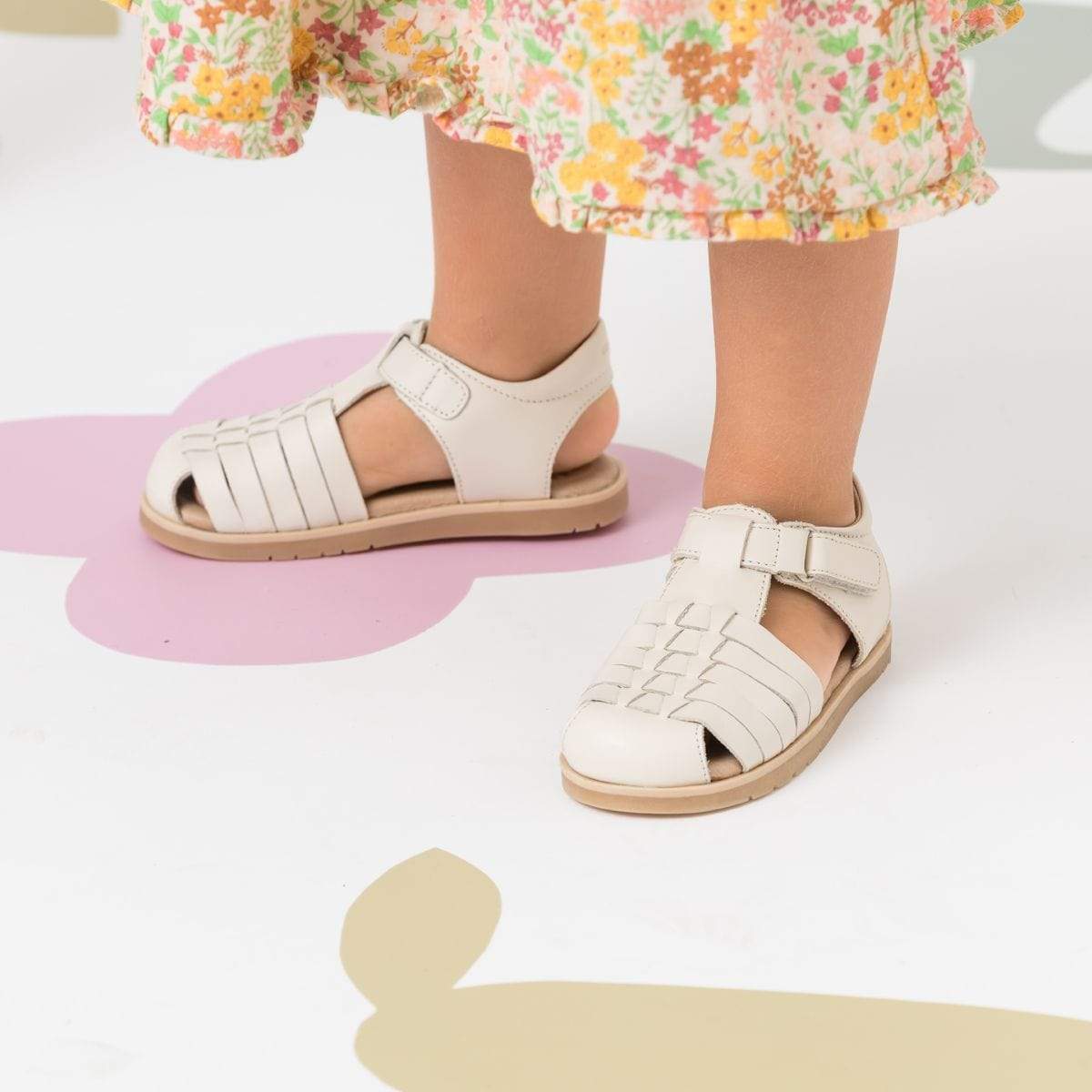 Pretty Brave Girls Shoes Frankie Sandal in Stone