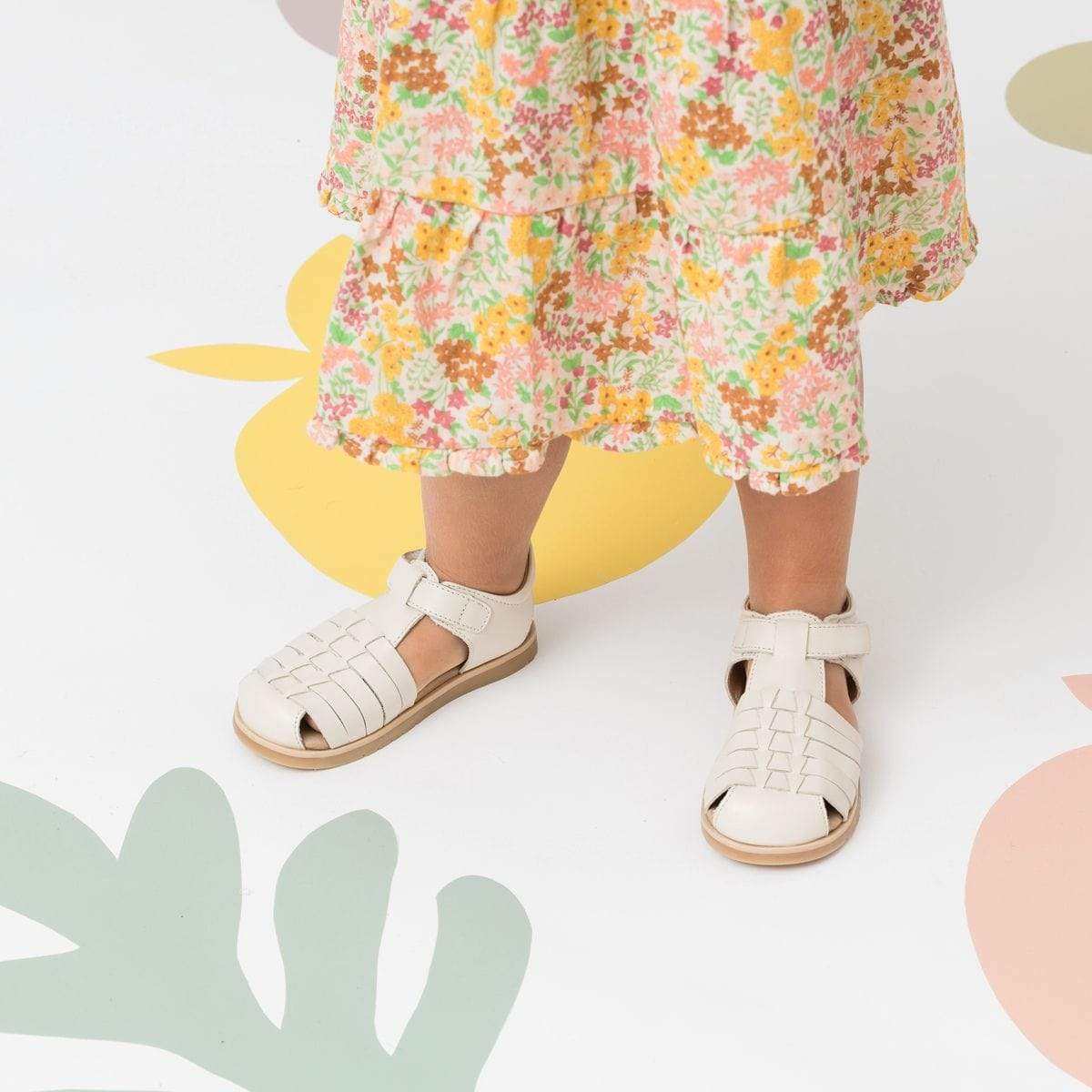 Pretty Brave Girls Shoes Frankie Sandal in Stone