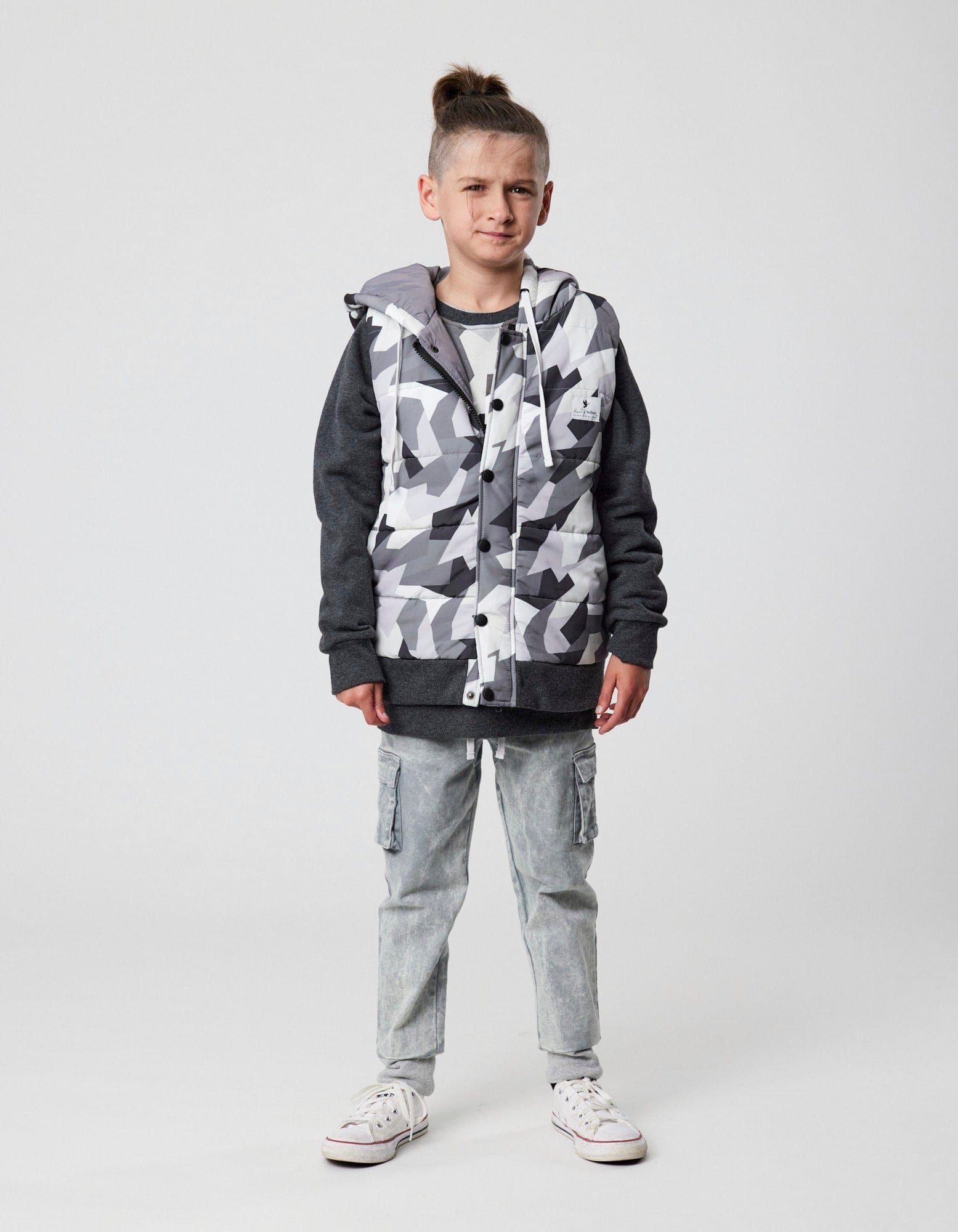 Boys camo sale puffer vest