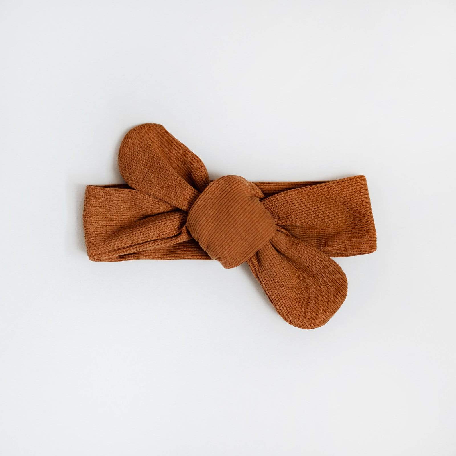 Snuggle Hunny Kids Accessory Hair Chestnut Ribbed Topknot